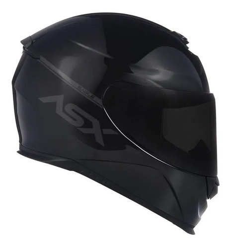 Combo Capacete Axxis Eagle Mono Gloss Preto Brilhante Novo