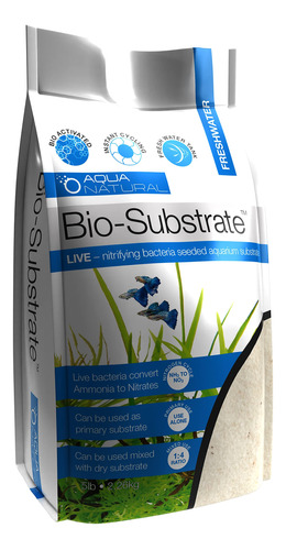 Aqua Natural Bio-sustrato De Arena Blanca De Azucar 5lb Para