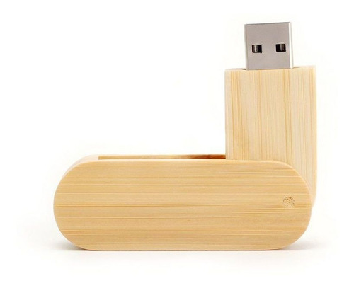 Pen Drive 32gb Canivete Jumbo De Madeira Bambu Personalizado