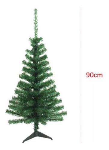 Árbol De Navidad 90 Cms Verde Efecto Denso