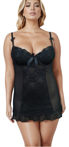 Babydoll Negro Hunkemoller Para Mujer Talla Xl