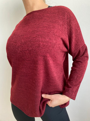Buzo Sweater Lanilla Abrigado Amplio Para Mujer