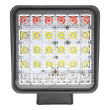 Faros Cuadrado 30 Hiper Led 3 Colores Blanco Azul Y Rojo 2pz