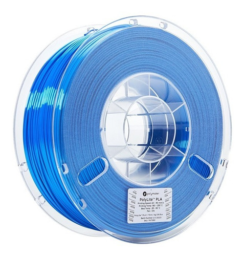 Filamento Polymaker Polylite Pla Silk Colors, 1.75mm - 1kg Color Blue