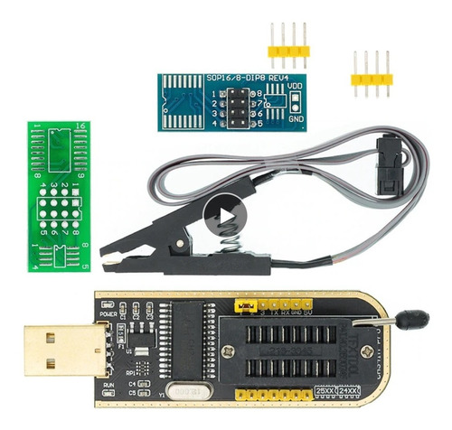 Gravador Eprom Programador P/ Notebook Pc Tv Receptor+ Pinça