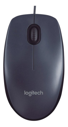 Mouse M90 Logitech Color Negro Cable Uso Ambidiestro Preciso