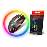 Mouse Gamer Rgb Furado Colmeia Eg-112 Starter Evolut 1600dpi