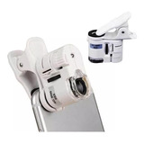 Mini Microscópio Lupa Portátil Câmera Zoom Led 60x Celular 