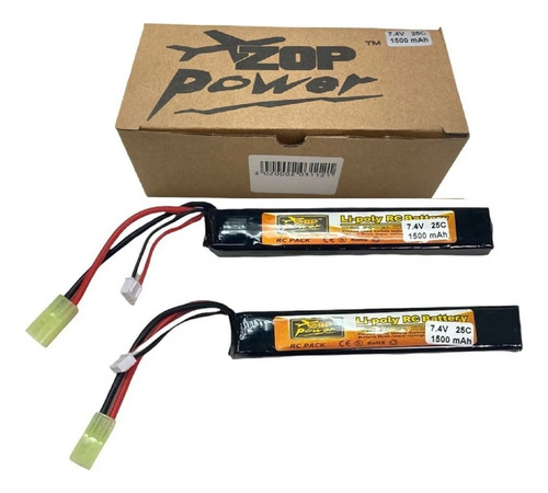 Batería Lipo 7.4v 1500mah Para Airsoft Y Paintball