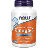 Ahora Suplementos, Omega-3 180 Epa / 120 Dha, Destilado Mole