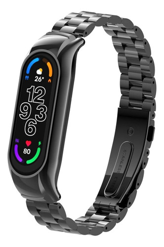 Para Xiaomi Pulsera Miband 6 5 4 3 Metal Band