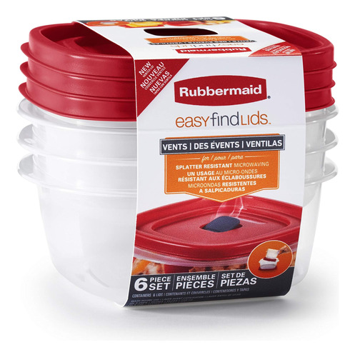 Rubbermaid Easy Find Lids Food Storage And Organization Cont