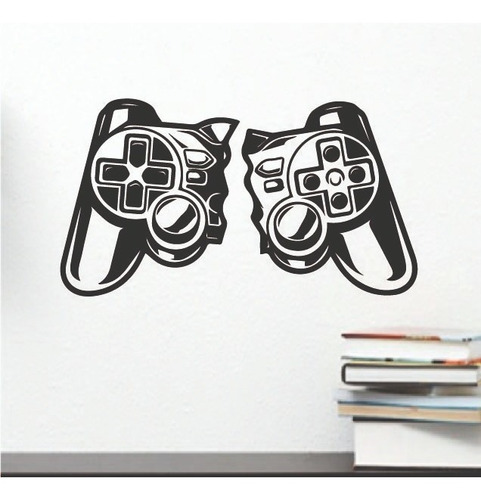 Vinil Decorativo Gamer  Control Videojuegos Sticker De Pared