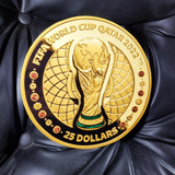 Cartel Chapa Moneda Fifa World Cup Qatar 2022 Apto Exterior 