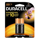 Pilha Alcalina Aa Pequena Duracell Pct C/2 Un, Nfe