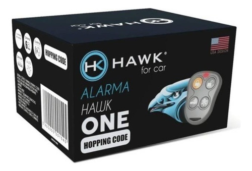 Alarma Auto Hawk One Código Variable Corta Corriente