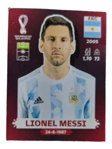 Estampa Messi Qatar Oryx Edition Qatar 2022 Panini