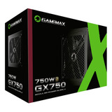 Gamemax Fonte Gx750 750w 80 Plus Gold Pfc Ativo Core Preta Full Modular