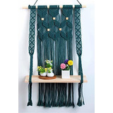 Estante Para Colgar En La Pared De Macramé, Ideal Para Decor