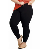 Kit 3 Calças Legging Plus Size G1 G2 G3 Suplex Em Poliéster