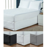 Saia Pra Cama Box Queen Size Matelado Bonito + Ajuste Facil