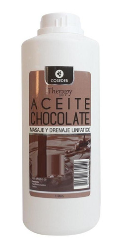 Aceite Masaje Chocolate 1litro, Masoterapia, Drenaje,relajac