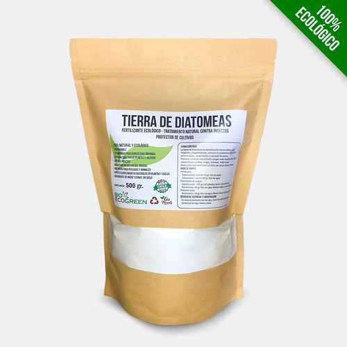 Tierra De Diatomeas, Fertilizante Y Plaguicida 1/2kg