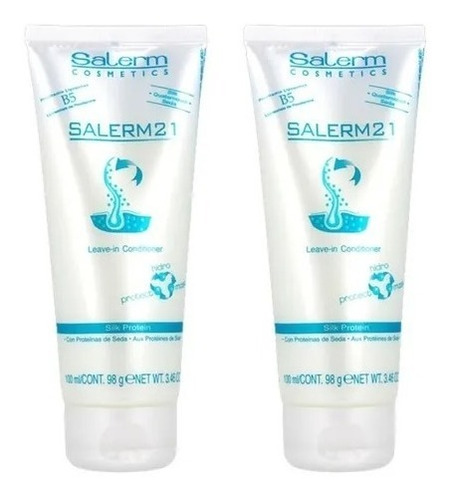 Salerm 21 Silk Protein Tratamiento 200ml 2piezas Original