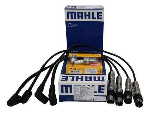 Juego Cables Mahle + 4 Bujias Ngk Platino Vw Suran 1.6 8v