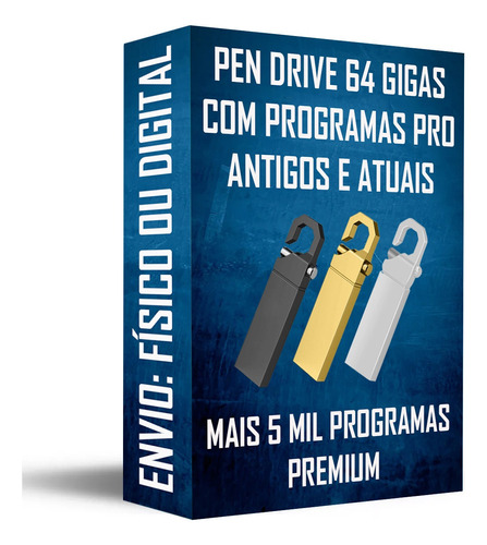 Pendrive Com Programas Pro 2022/2023 Pc/notebook