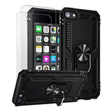 Funda Protectora Negra Con Micas Compatible Con iPod Touch 7