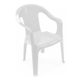 Silla Plástico Infantil Para Eventos Blanco Duna Apilable