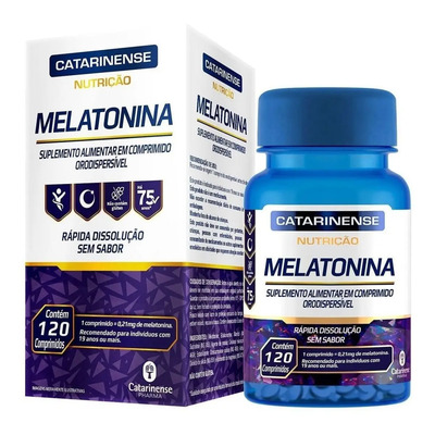 Melatonina Sem Sabor Catarinense Pharma Sem Lactose 120 Cápsulas | MercadoLivre