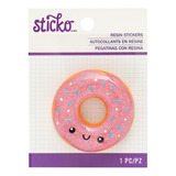 Sticko Resin Sticker Donut | Pegatina Dona Glitter 3d 1pz