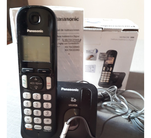 Teléfono Inalámbrico Panasonic Kx-tgc210 Agb Negro