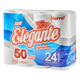 Papel Higienico Familiar (50mts) Elegante S/h X 24 Rollos