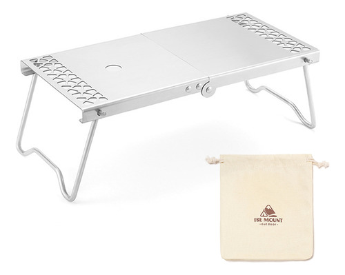 Mesa Plegable Camping Acero Inox Ligera Mini Mesa Picnic Con