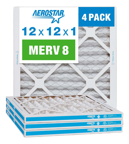 Aerostar Filtro De Aire Plisado Merv 8 De 12 X 12 X 1 Pulgad