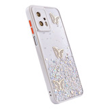 Funda Antigolpes Mariposa Brillo Cubre Mod Para Moto G13 G23