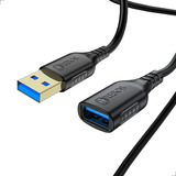 Cabo Extensor Usb 3 Metros Reforçado Macho Fêmea 3.0 Turbo