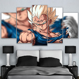 5 Cuadros Canvas Majin Vegeta Dragon Ball Z Anime Artistico