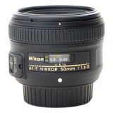Objetiva Nikon 50mm 1.8 Afs Novinha + 2 Filtros Nota 10