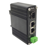 Hereta Gigabit Convertidor De Medios Ethernet Industrial Poe