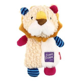 Juguete Para Perro Con Squeak Gigwi Suppa Puppa Lion Color Marrón/beige