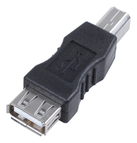 Adaptador De Impresora Usb Tipo A Hembra - Tipo B Macho Negr