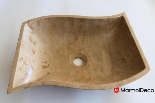 Lavabo De Mármol Natural Dorado Tepeji Forma S 40cm