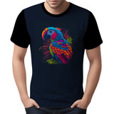 Camisa Camiseta Aves Araras Vermelha Cores Papagaios Hd 2