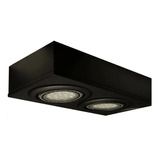 Plafon Techo Modulus Ar111 2-negro Con Led Incluido