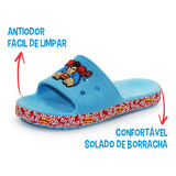 Chinelo Super Man Sandália Super Homem Slide Super Heróis