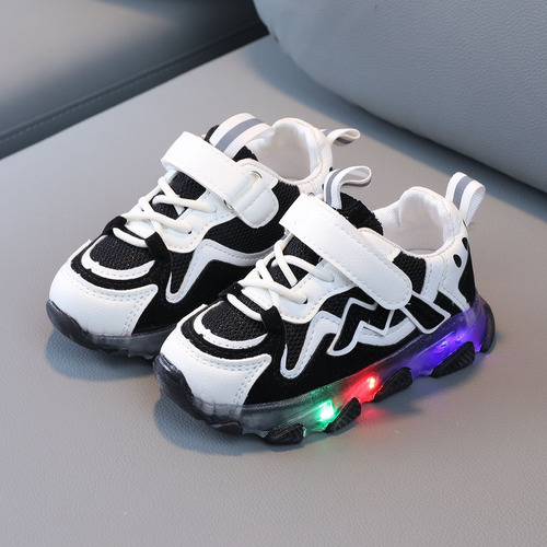 Niños Luz Led Luminoso Deporte Zapatos Zapatillas De Deporte